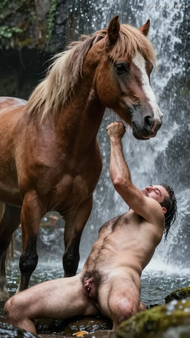 AI-generated play image: Ochya0 OnlyFans web wild sex Waterfall Pony Play fistfucking Hirsute naked nudes sex